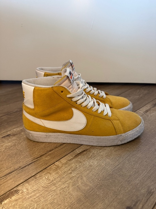 Nike Other - Nike Blazer Mid Suede Sneakers in Yellow & White